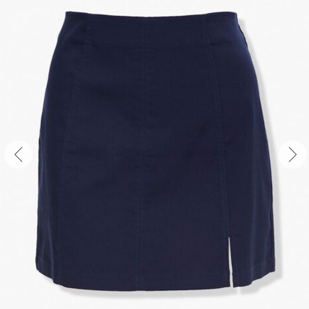 Forever 21 Navy Blue denim Mini Pencil Skirt